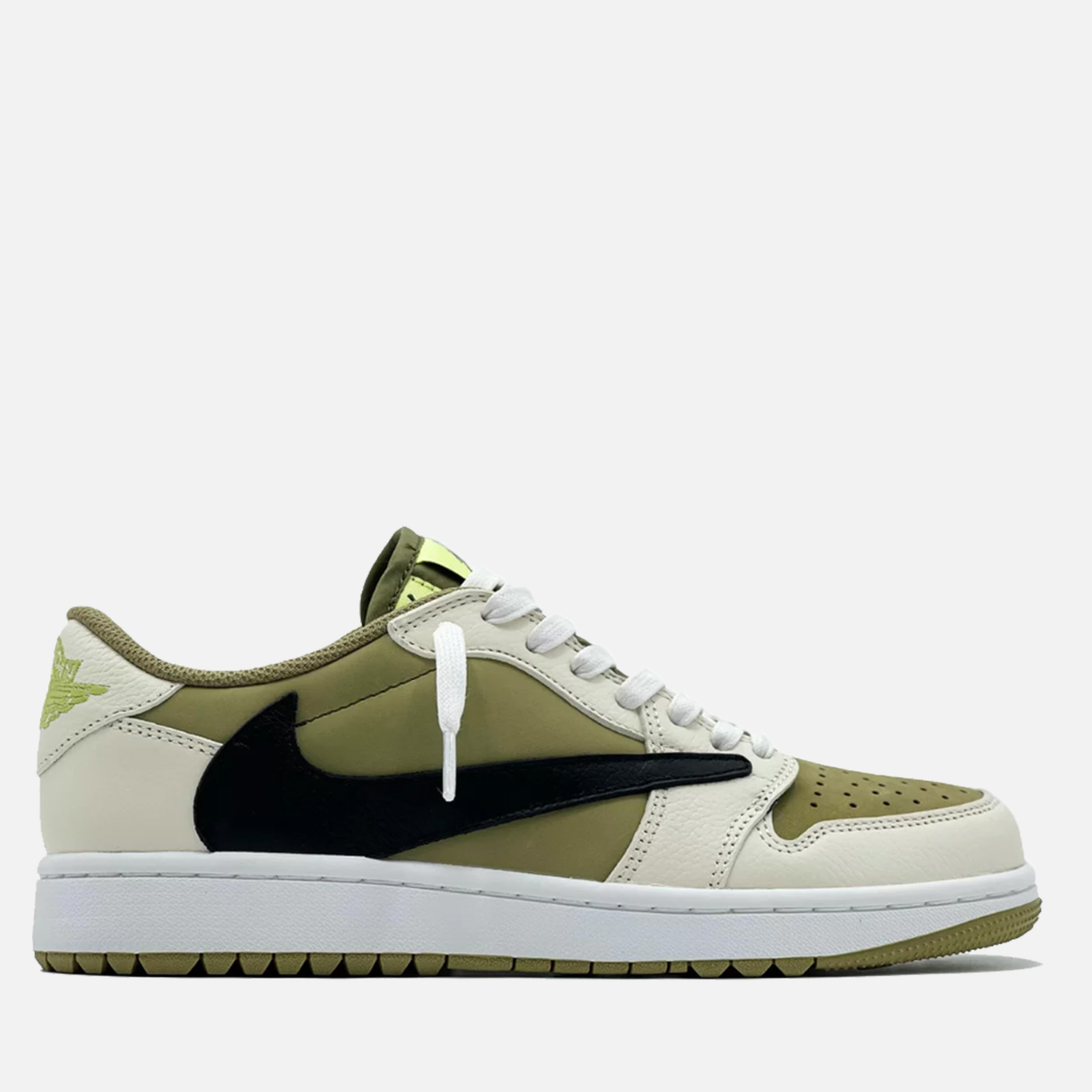 Travis Scott X Air Jordan 1 Low Golf Neutral Olive 1 Travis Scott X Air Jordan 1 Low Golf Neutral Olive